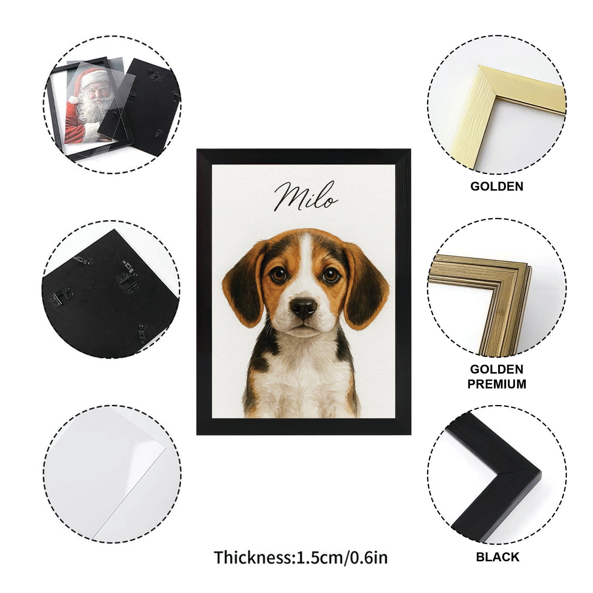 Custom Dog Portraint And With Name