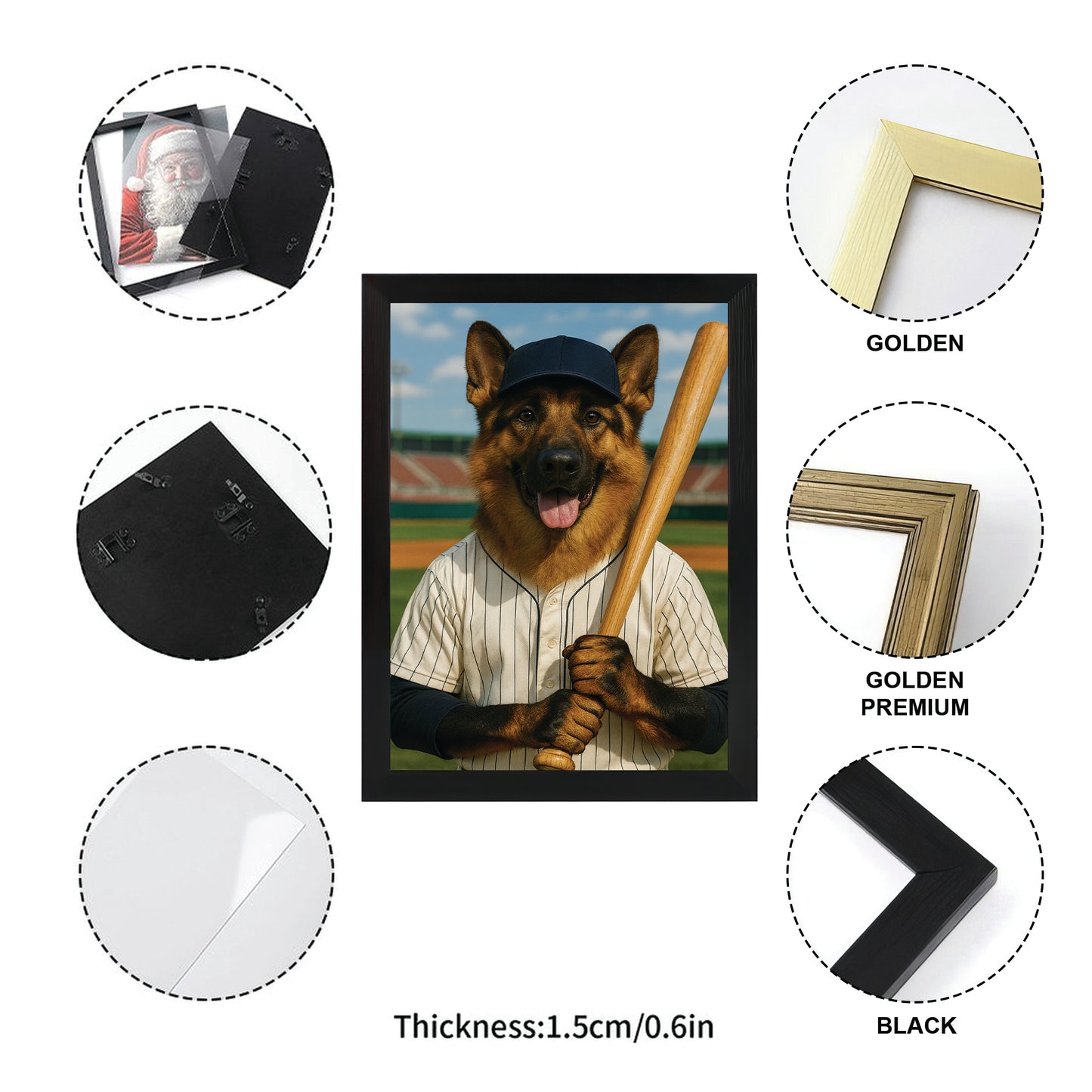 Custom Photo Baseball Player Dog Gift For Dog Lovers