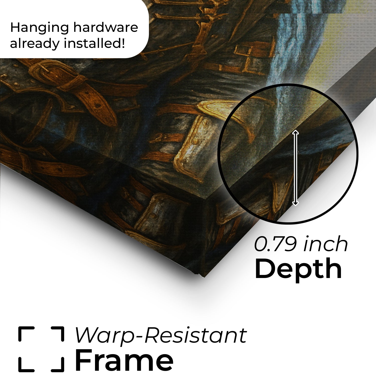 Custom Dog Photo Viking Canvas _ Gift For Dog Lovers