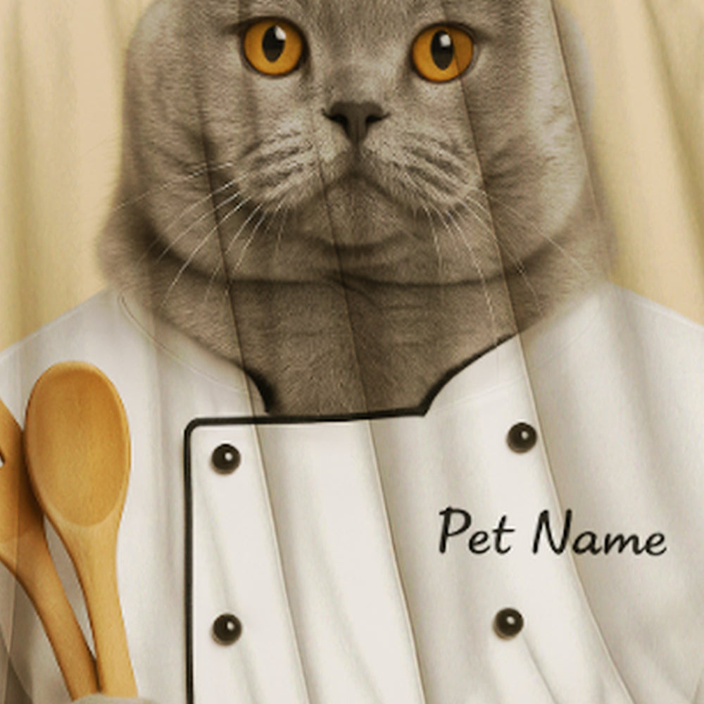 Custom Photo Cat Chef For Cat Lover