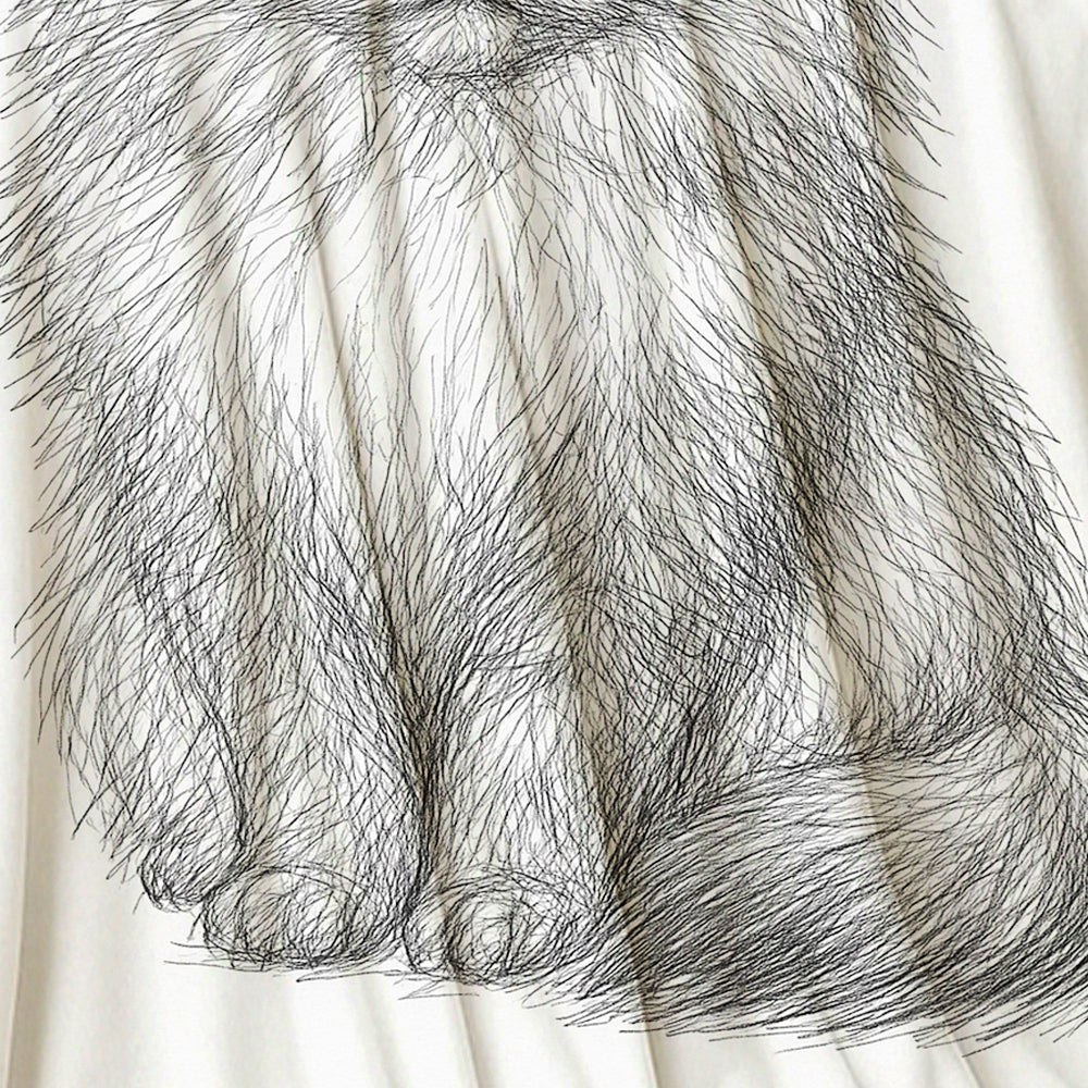 Custom Photo Cat Pencil Art