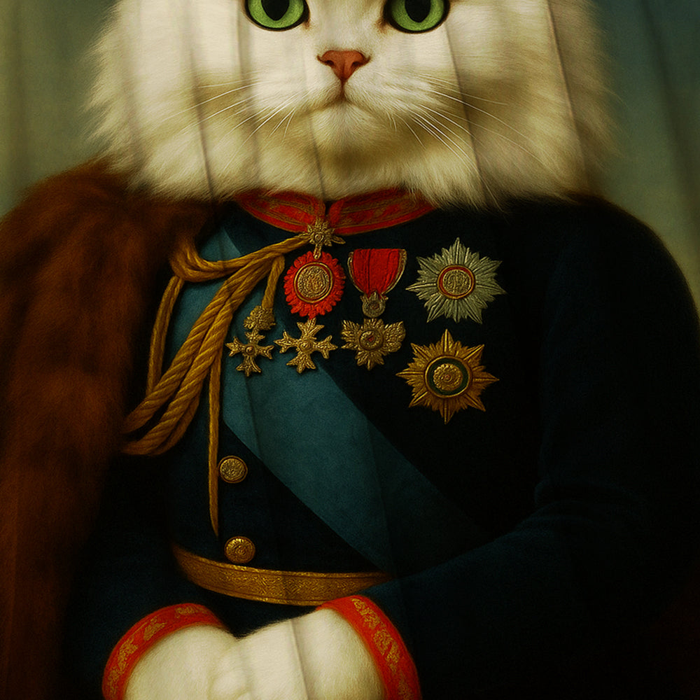 Custom Photo Imperial Minister Cat Blanket Gift For Cat Lovers