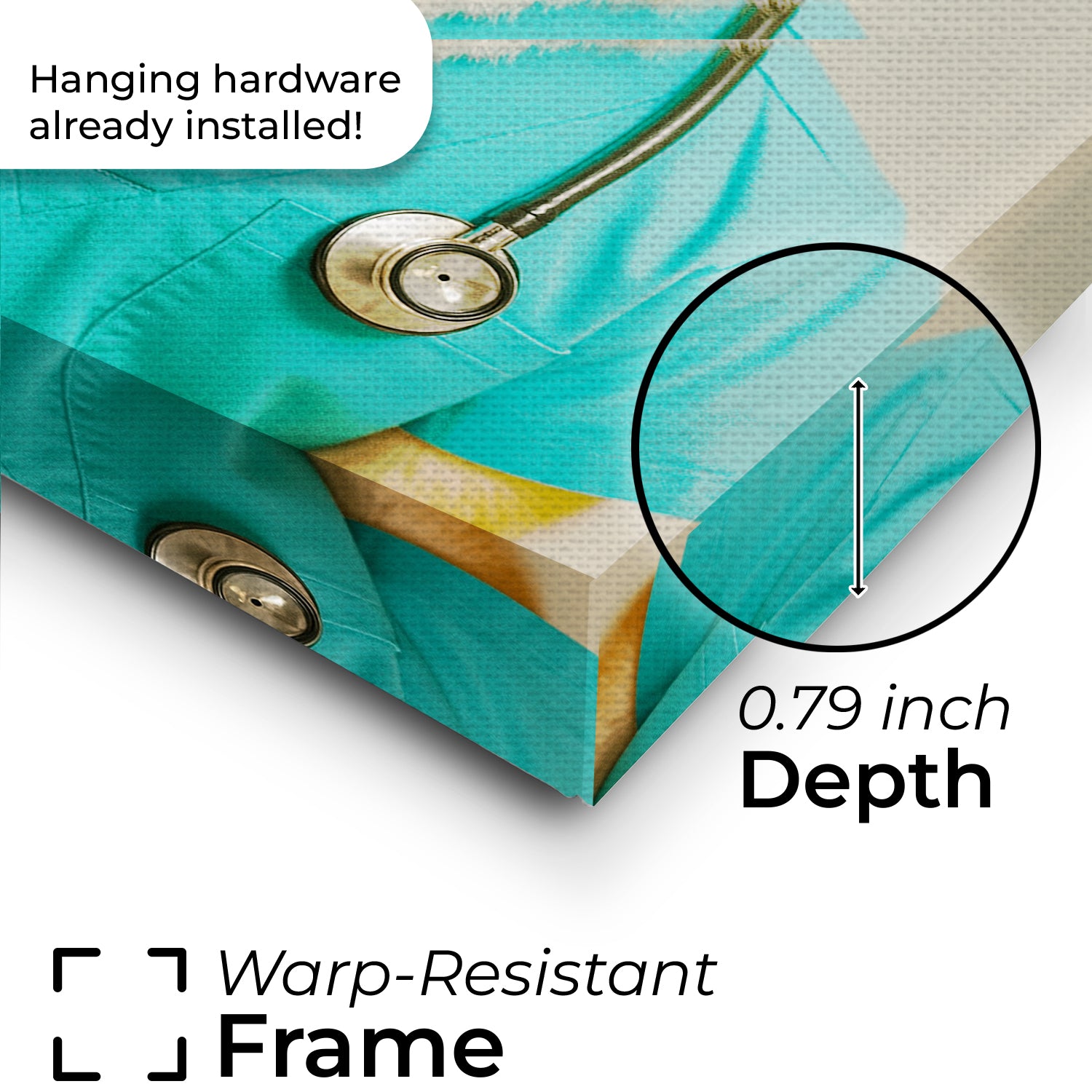 Custom Photo Nurse Dog Canvas Gift For Dog Lovers