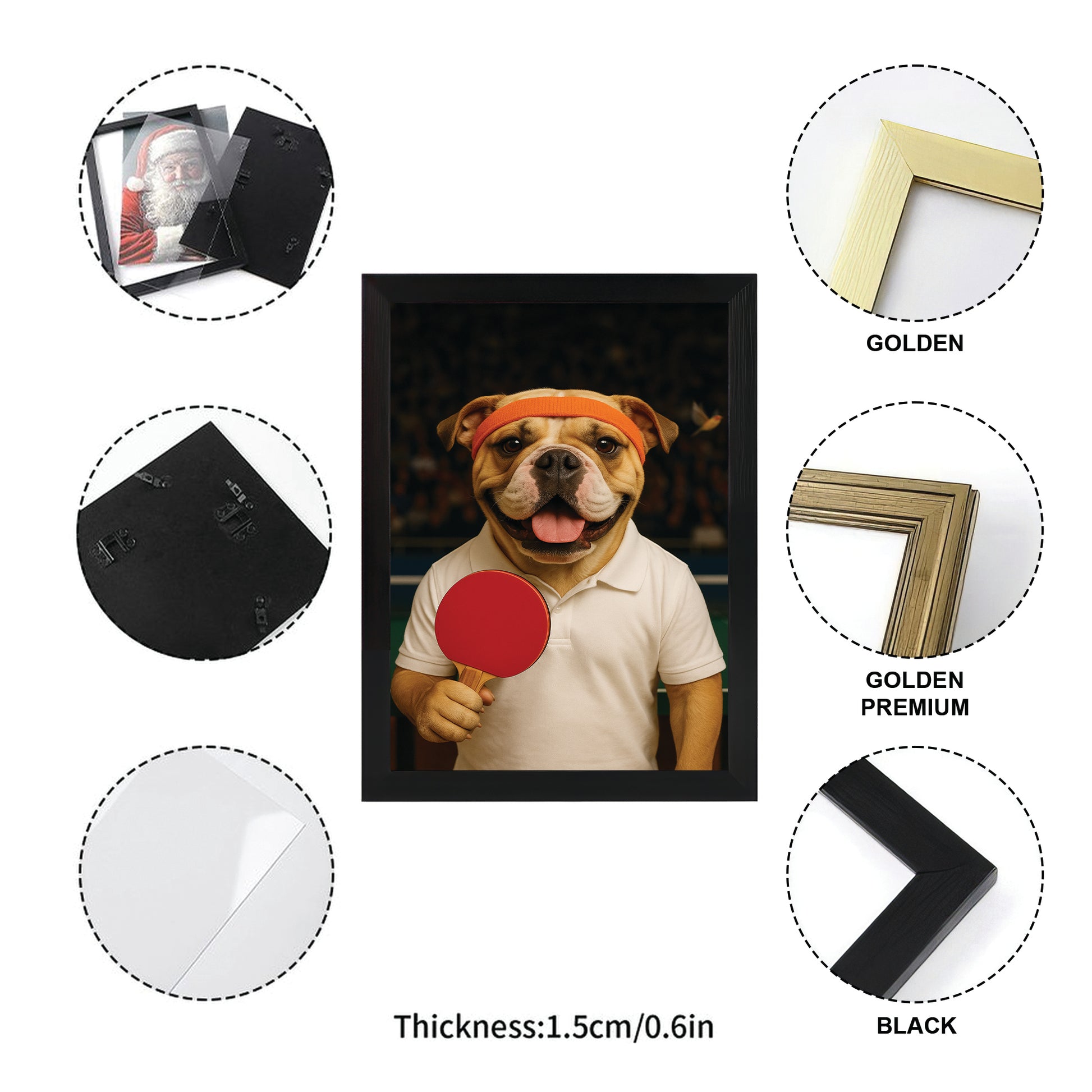 Custom Photo Table Tennis Dog Gift For Dog Lovers