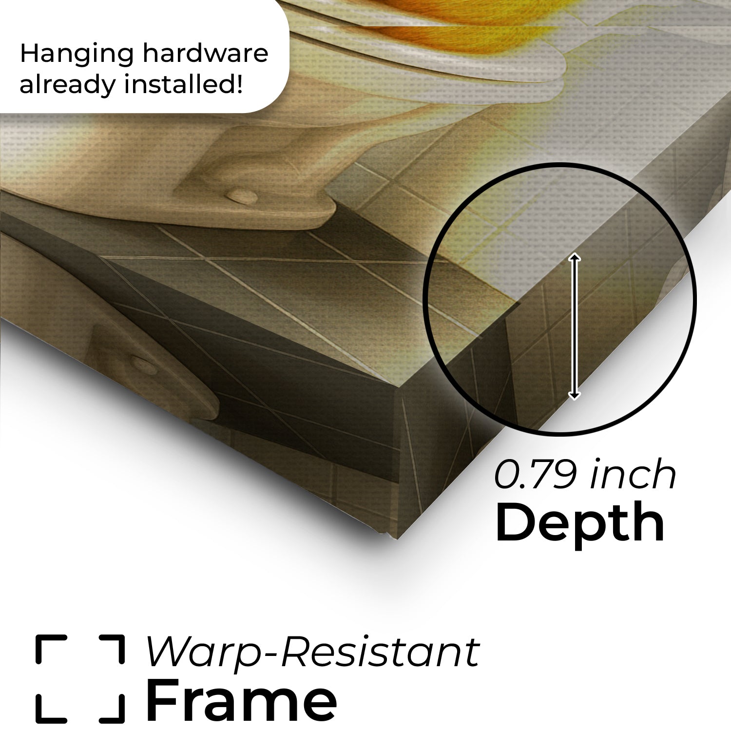 Custom Photo Bathroom Dog Canvas Gift For Dog Lovers