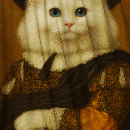 Custom Photo Royal Cat Blanket Cat Lover Gifts