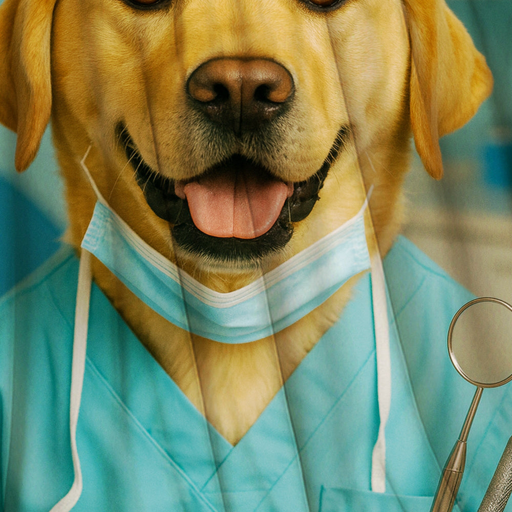 Custom Photo Dentist Dog BlanketGift For Dog Lover