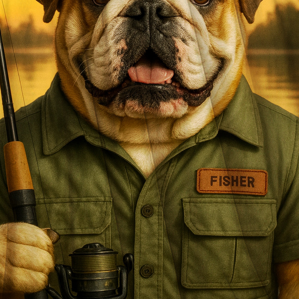 Custom Photo Fisher Dog BlanketGift For Dog Lovers