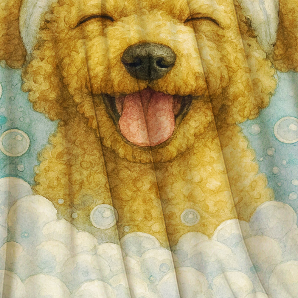Custom Dog Potrait In Bathroom Canvas