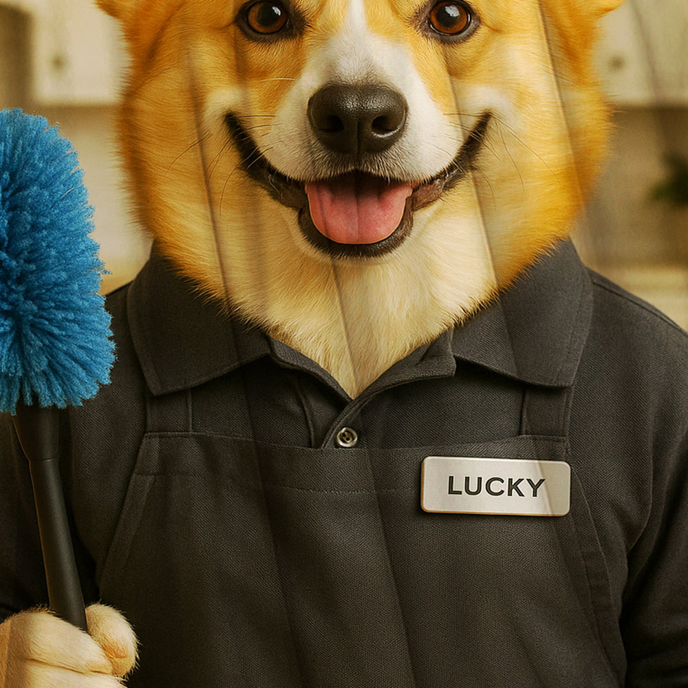 Custom Photo Housekeeper Dog BlanketGift For Dog Lovers