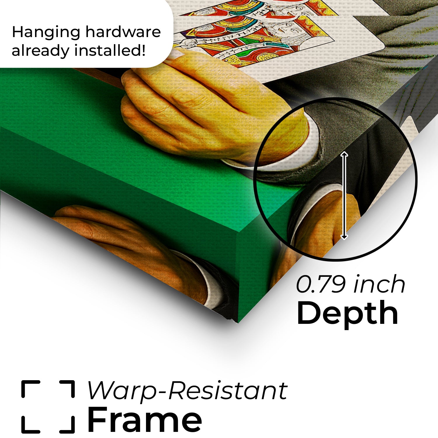 Custom Photo Poker Player Dog Canvas Gift For Dog Lovers