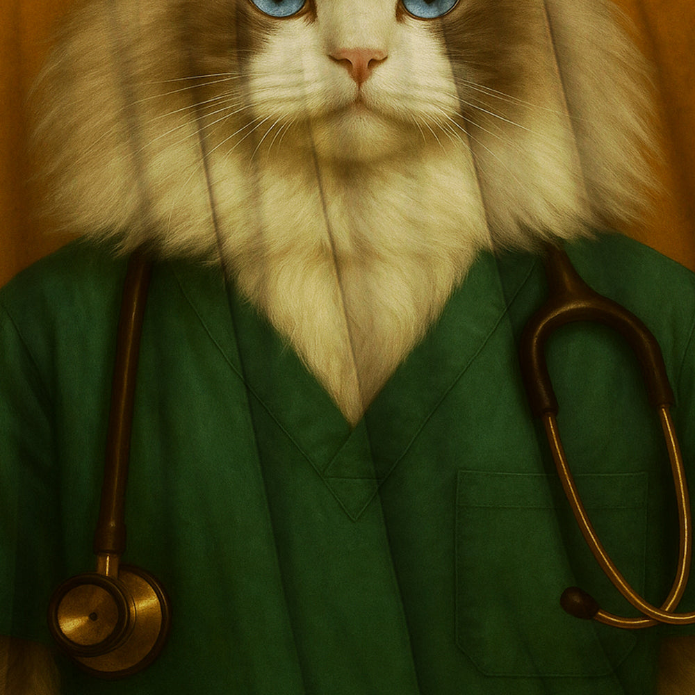 Custom Photo Nurse Cat Blanket Gift For Cat Lovers