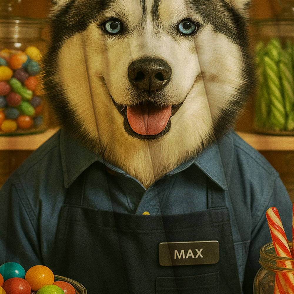 Custom Photo Candy Shop Dog BlanketGift For Dog Lovers