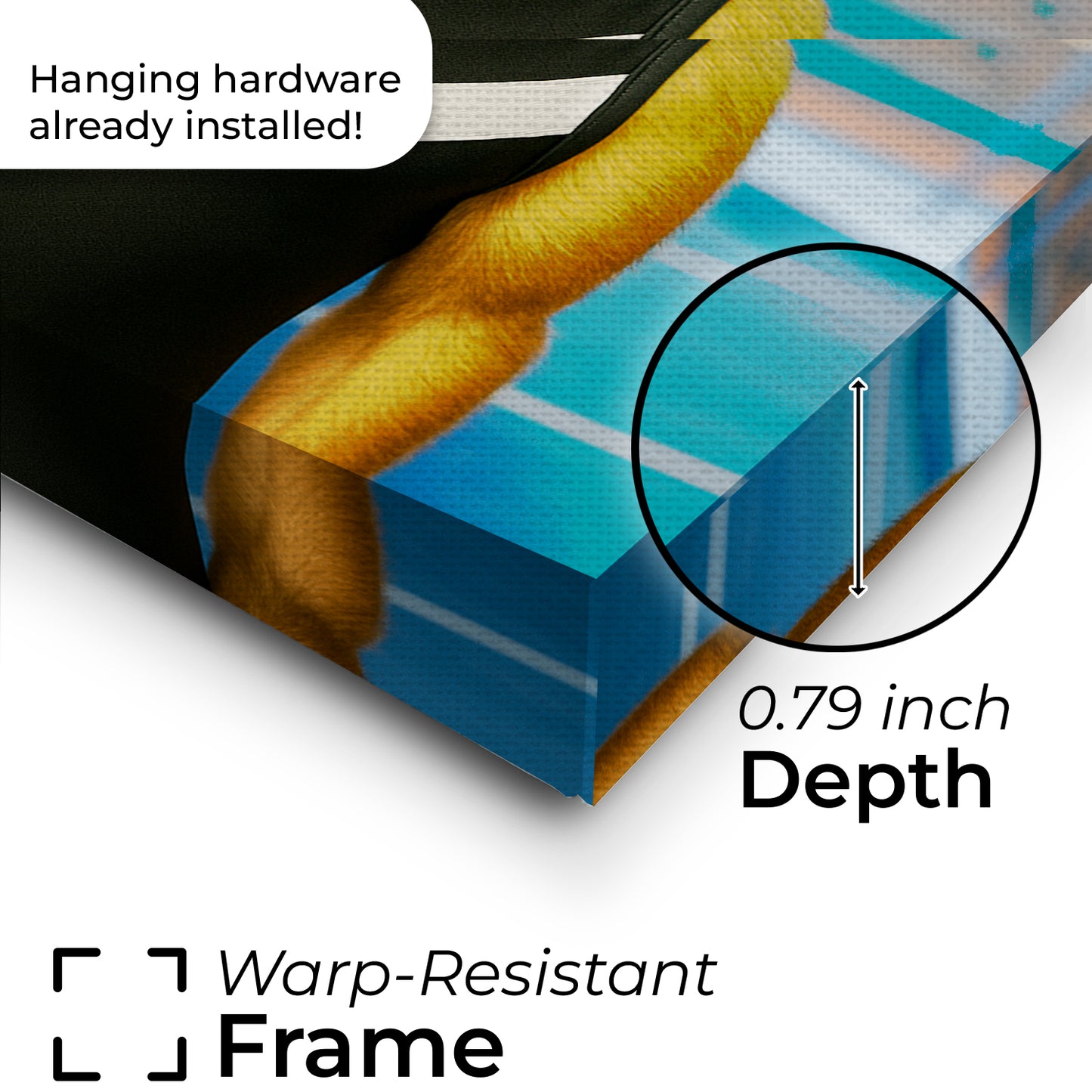 Custom Photo Gymnast Dog Canvas Gift For Dog Lovers