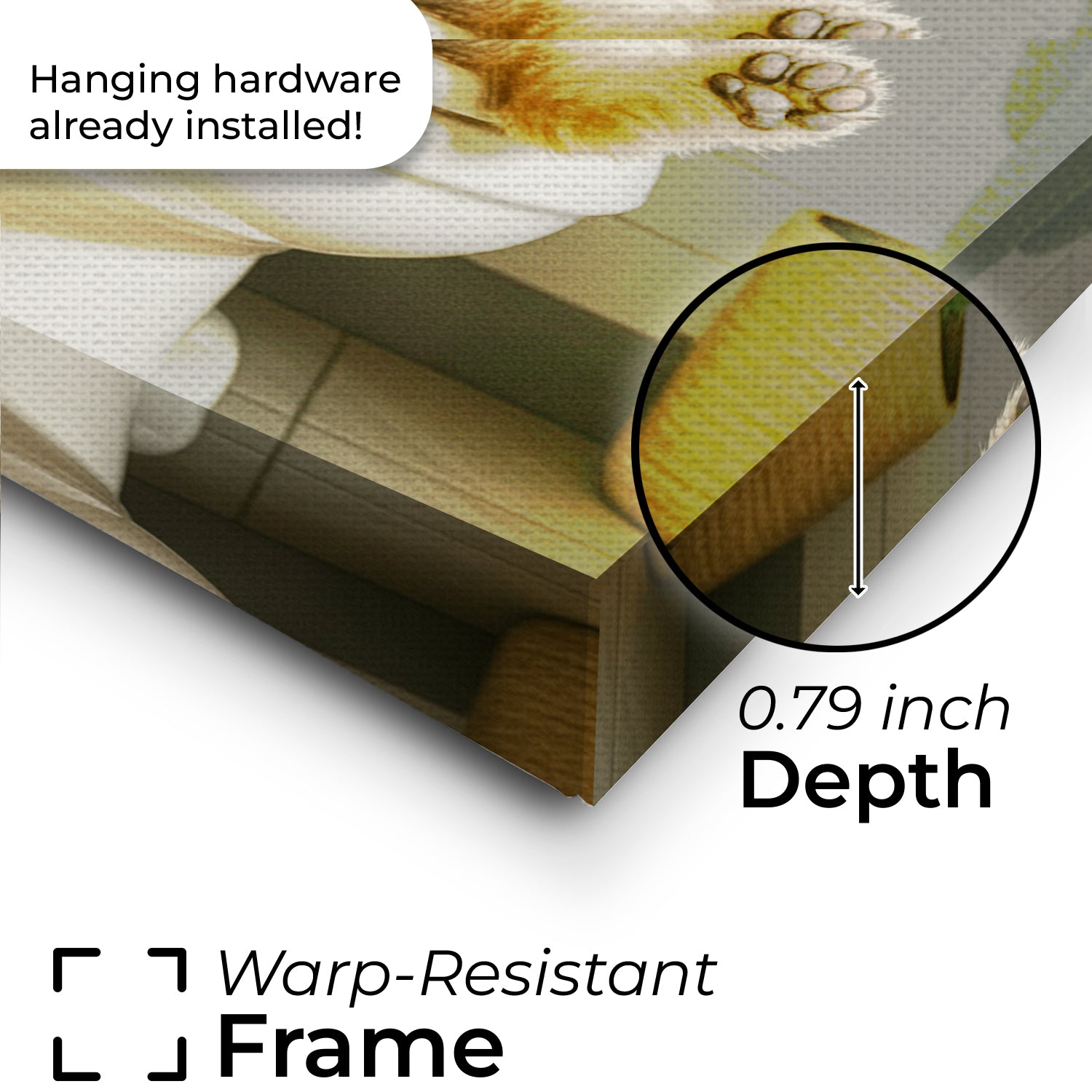 Custom Photo Cat Bathroom Style Canvas Gift For Cat Lovers