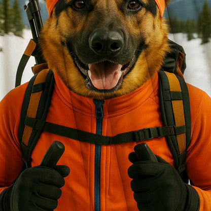 Custom Photo Biathlete Cross Country Skiing Dog BlanketGift For Dog Lovers