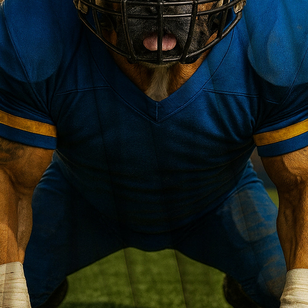 Custom Photo Football Player 2 Dog BlanketGift For Dog Lovers