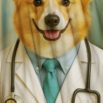 Custom Photo Doctor Dog BlanketGift For Dog Lovers
