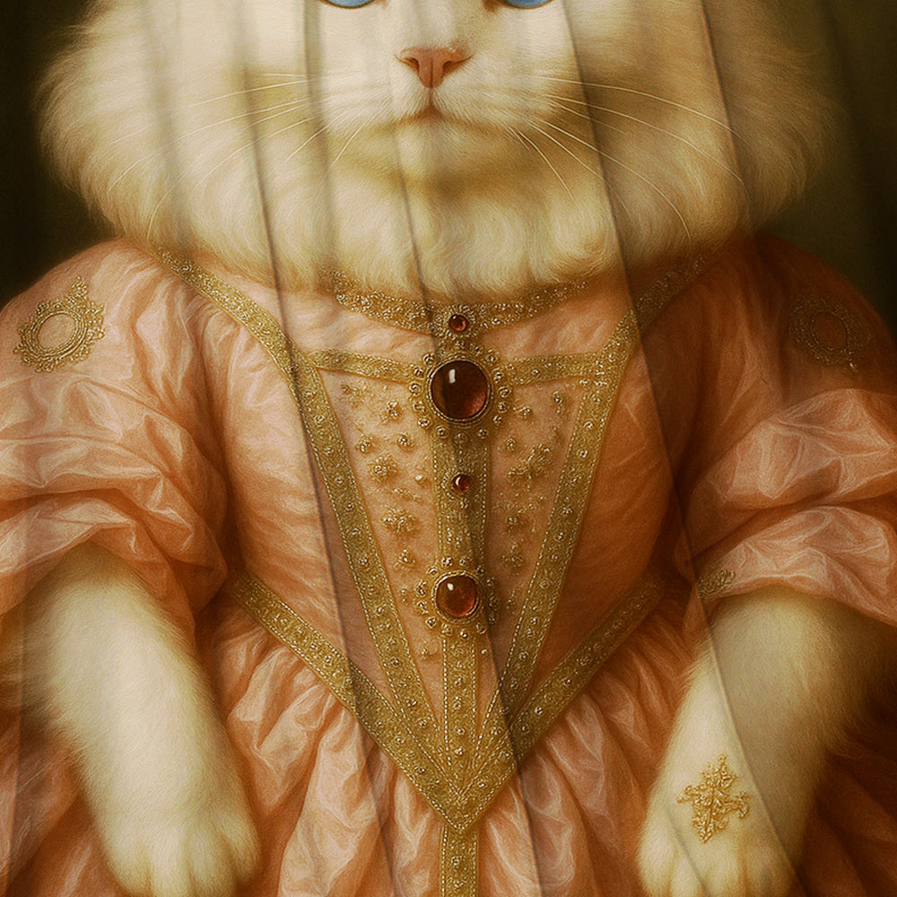 Custom Cat Queen Royal Blanket