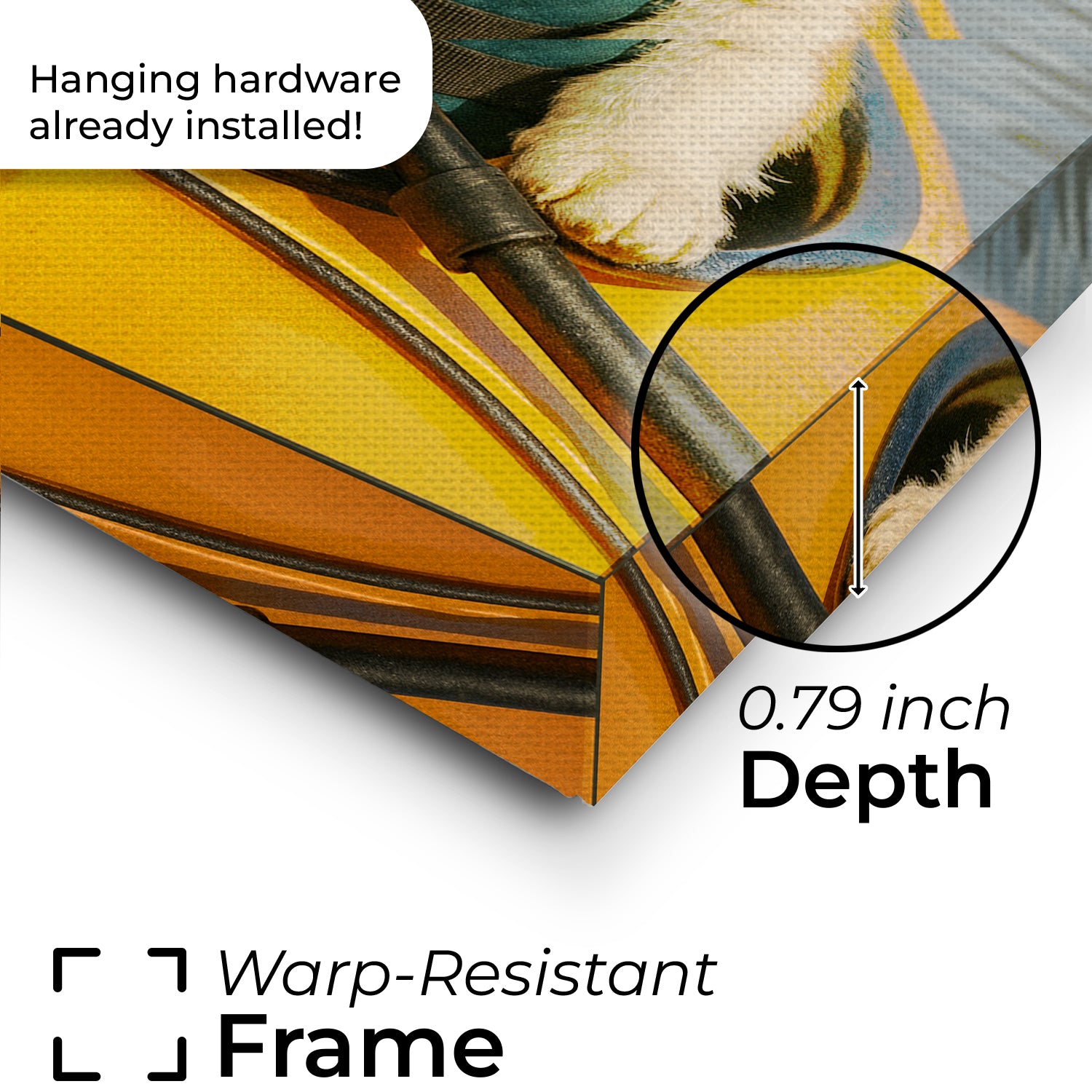 Custom Photo Kayak Dog Canvas Gift For Dog Lovers