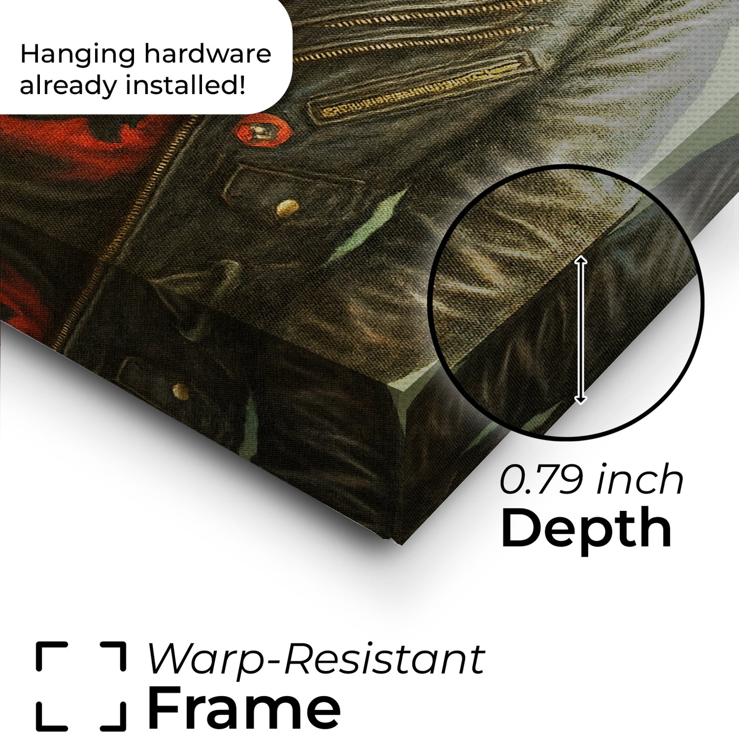 Custom Photo Rock n Roll Dog Canvas _ Gift For Dog Lovers