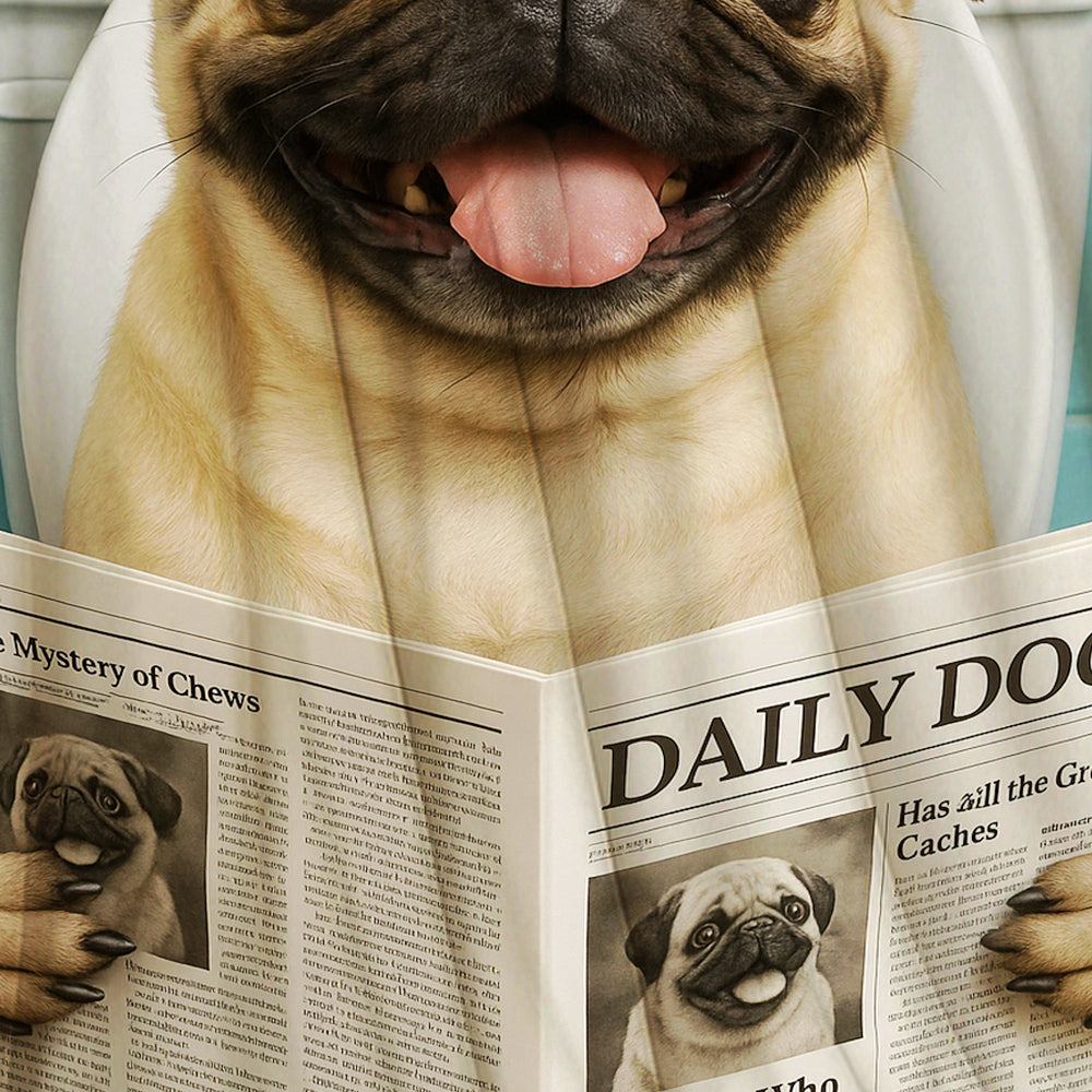 Custom Photo Dog Toilet Bathroom Blanket Gift For Dog Lover