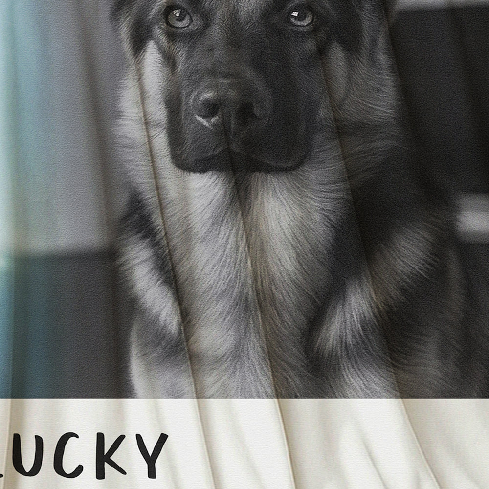 Custom Photo Polaroid Film BlanketGift For Dog Lovers