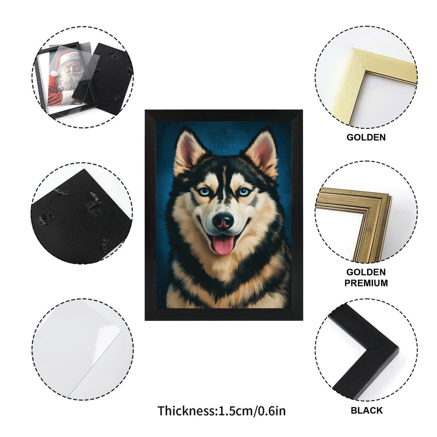 Custom Dog Deep Blue