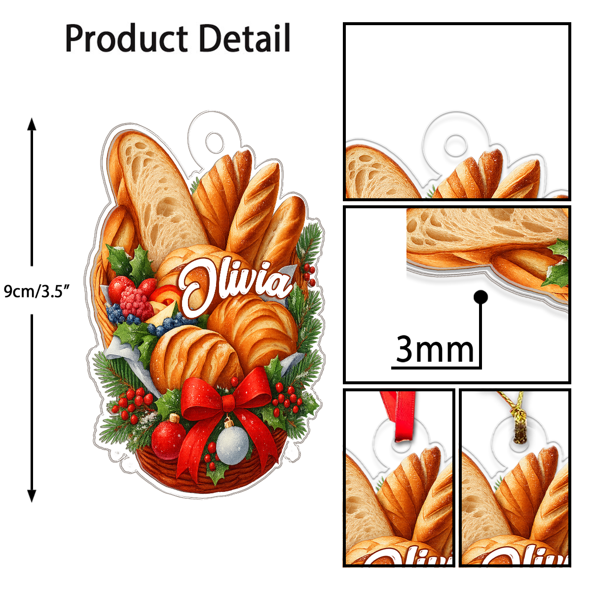 Custom Name Bread Christmas