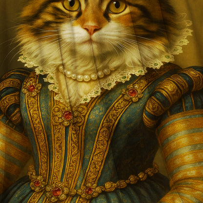 Custom Photo Sapphire Queen Cat Blanket Gift For Cat Lovers