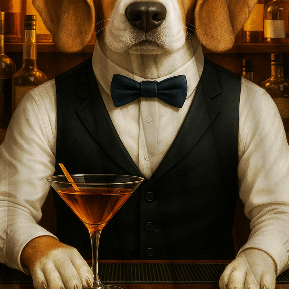 Personalized Dog Portrait Bartender Blanket Gift For Dog Lover