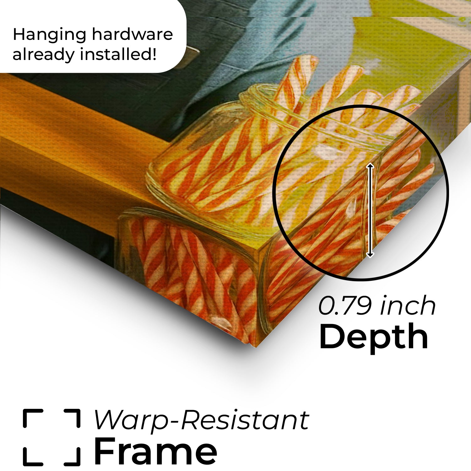 Custom Photo Candy Shop Cat Canvas Gift For Cat Lovers