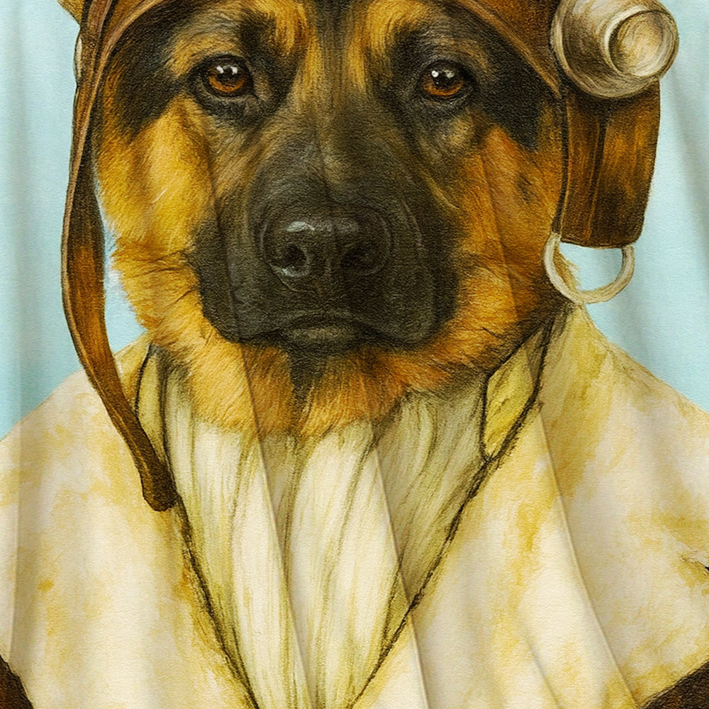 Custom Photo Portrait Pilot BlanketGift For Dog Lovers