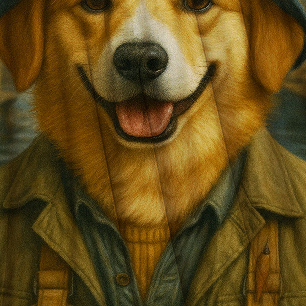 Custom Photo Fisherman Dog BlanketGift For Dog Lovers