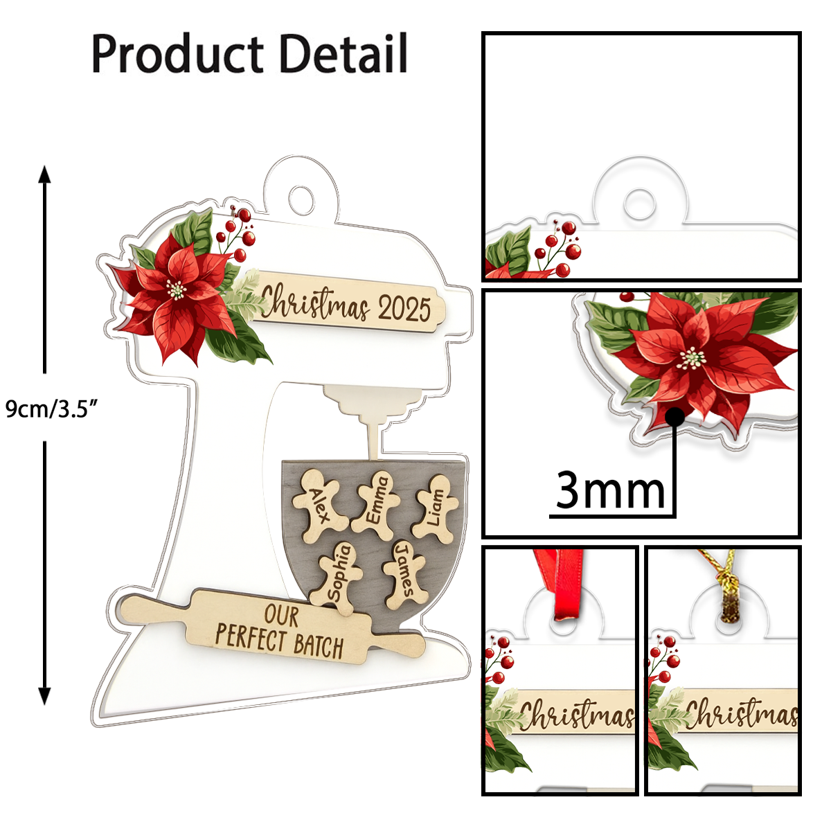 job acrylic ornament