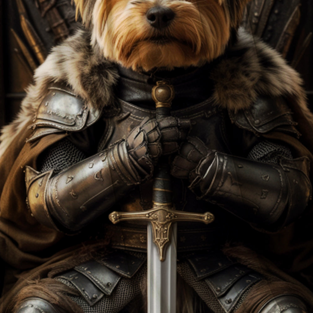 Custom Photo Royal Pet Portrait Blanket Gift For Dog Lover