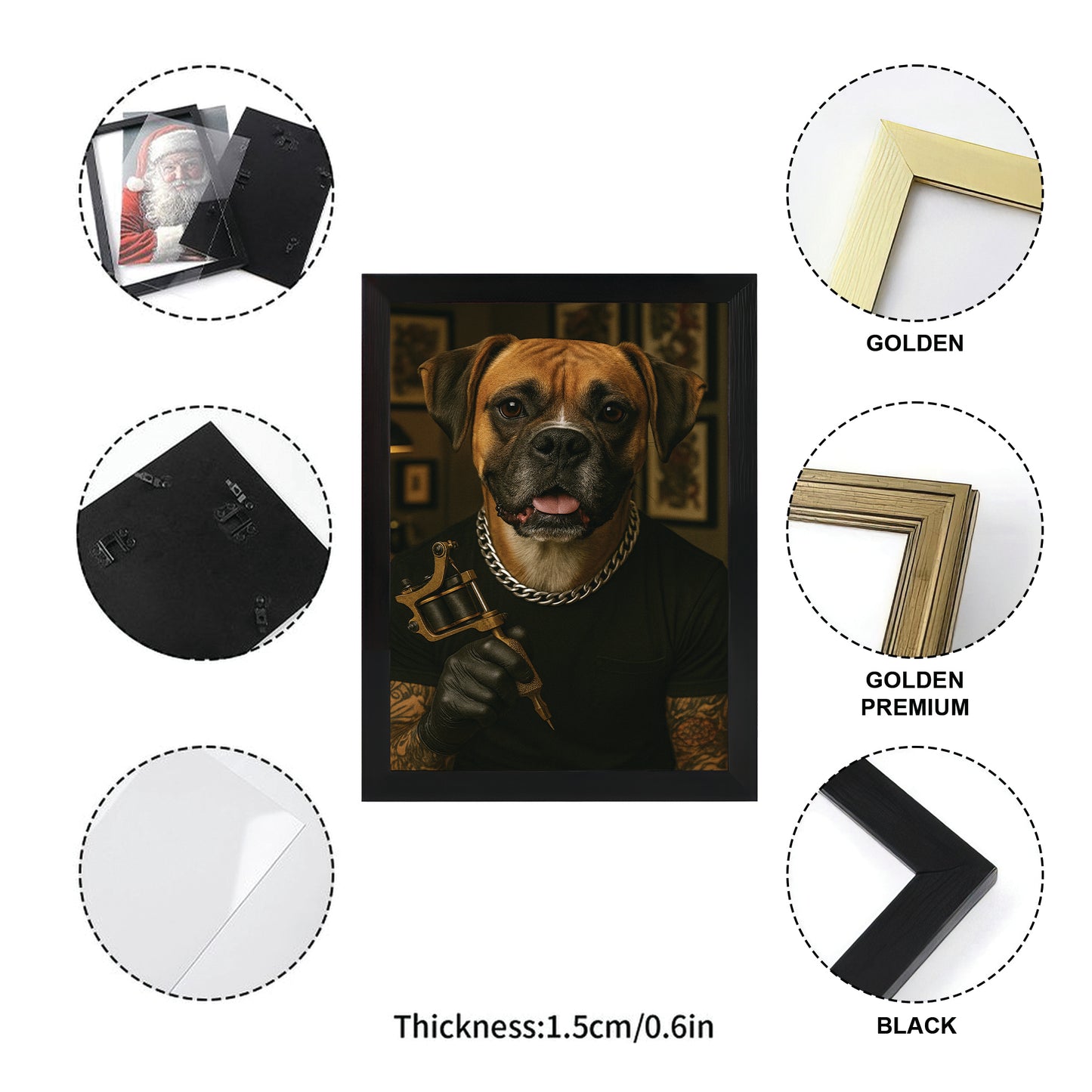 Custom Photo Tatoo Artist Dog Gift For Dog Lovers