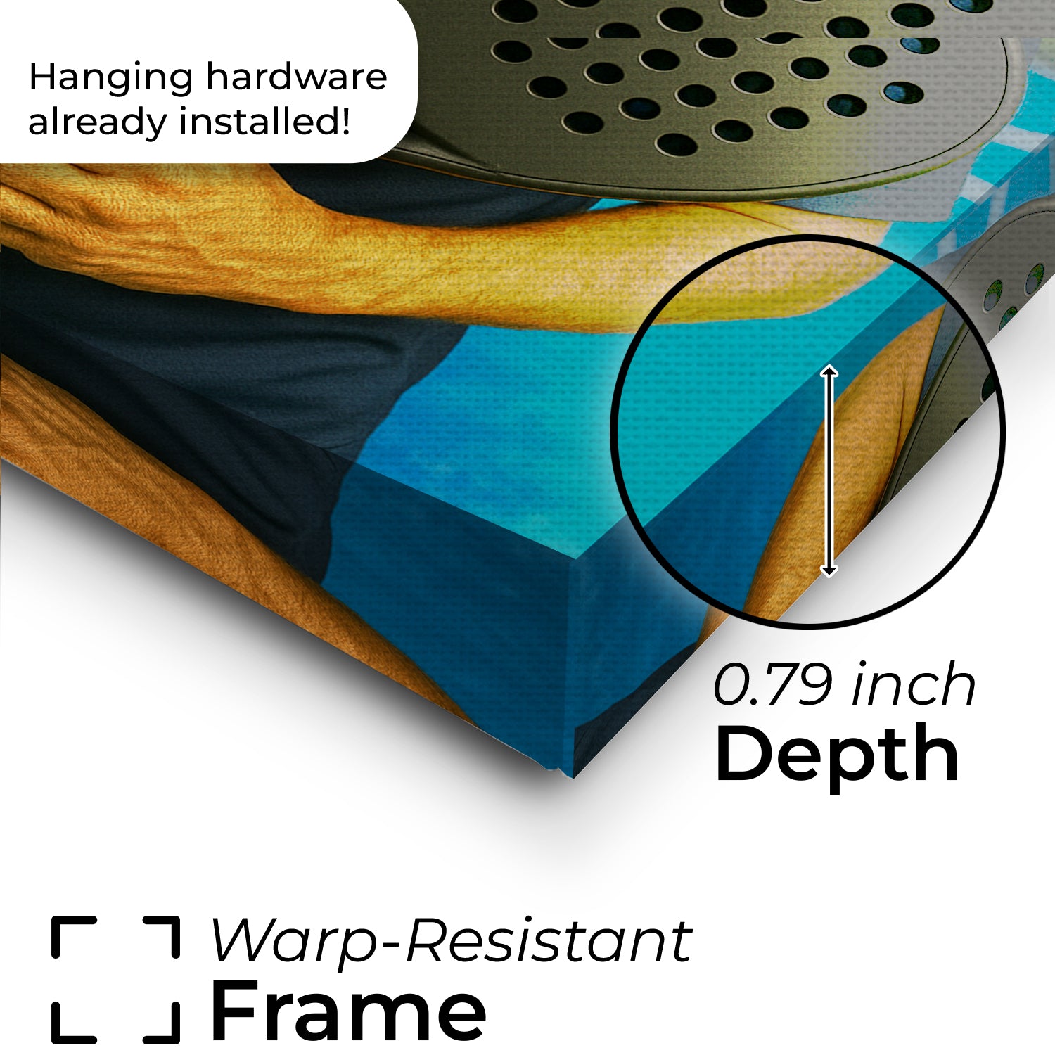 Custom Photo Paddle Player Dog Canvas Gift For Dog Lovers