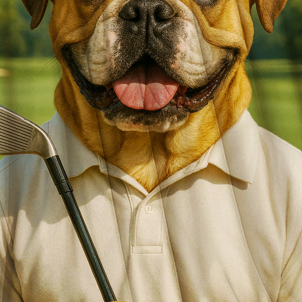 Custom Photo Golfer Dog Gift For Dog Lovers