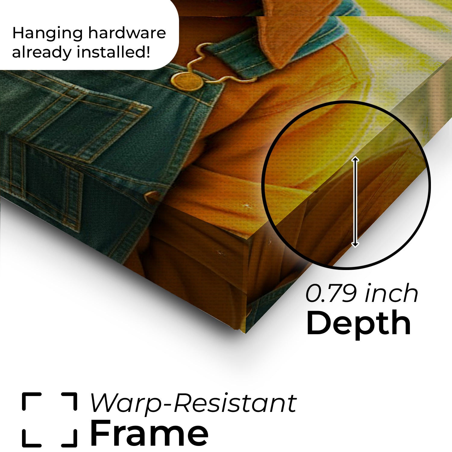 Custom Photo Farmer Farmhouse Canvas Canvas