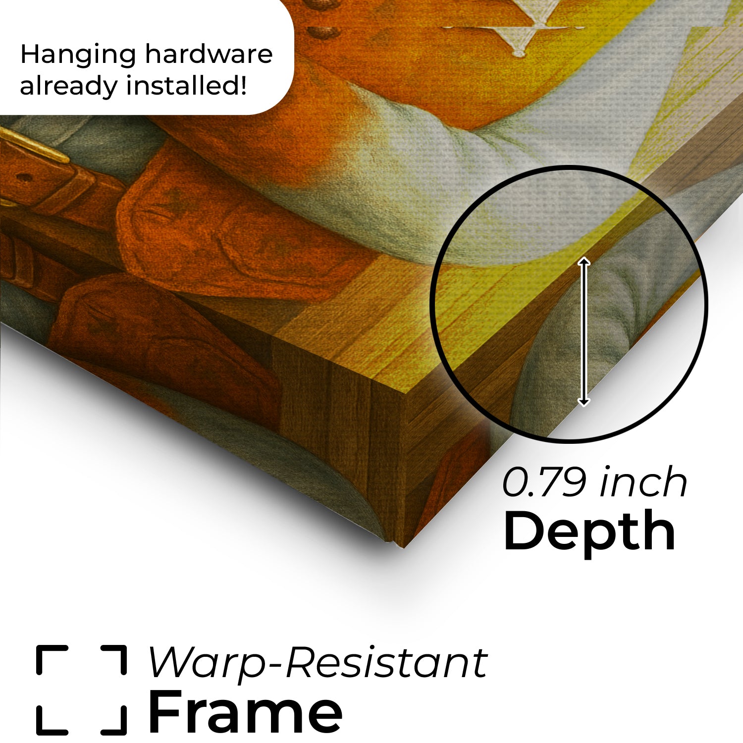 Custom Photo Cat Cowboy Canvas