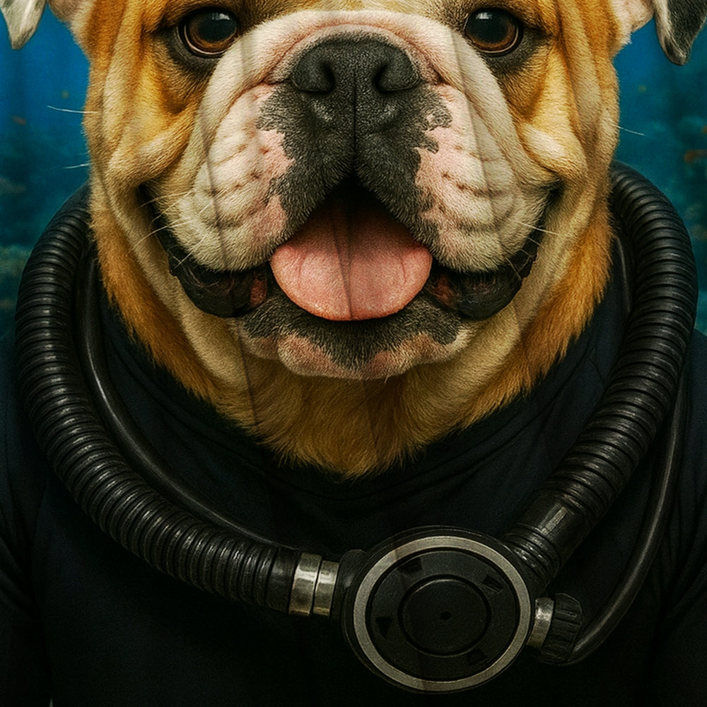 Custom Photo Scuba Diving Dog Gift For Dog Lovers