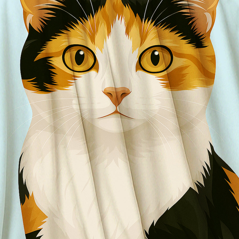 Custom Photo Minimalist Classic Cat Blanket Gift For Cat Lovers