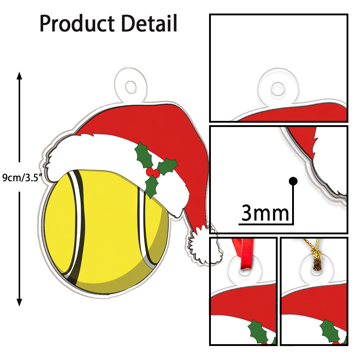 Personalized Tennis Santa