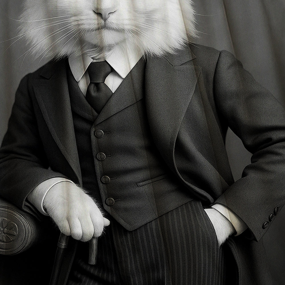 Custom Photo Gentleman Cat Gift For Cat Lovers