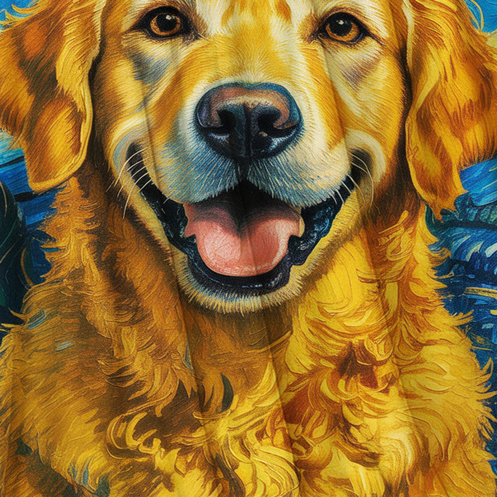 Custom Photo Dog Starry Night Blanket Gift For Dog Lover