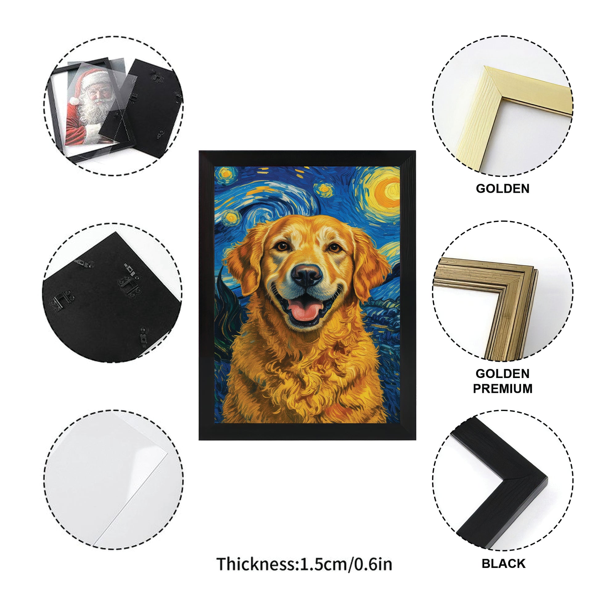 Custom Photo Dog Starry Night