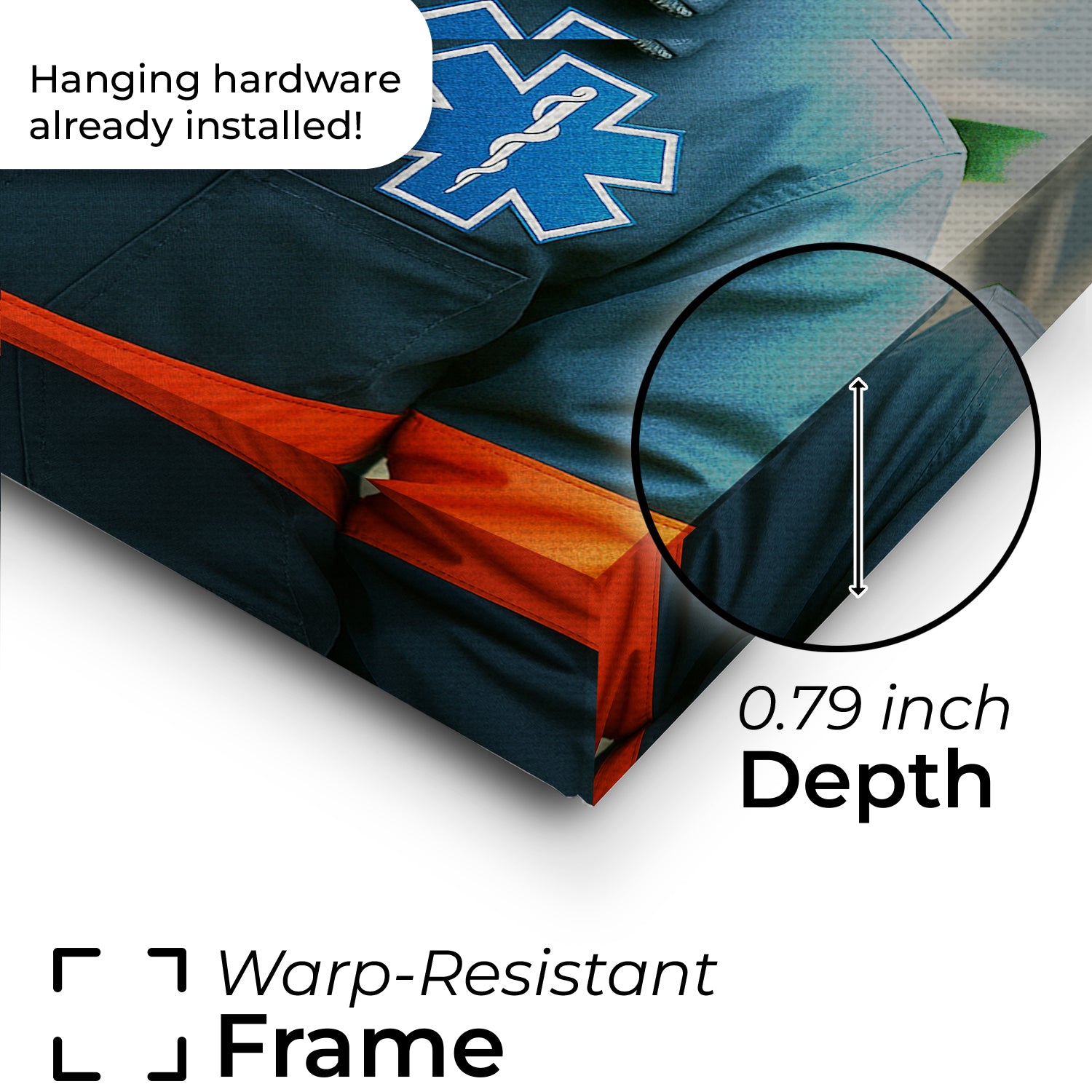 Custom Photo Paramedic Emt Dog Canvas Gift For Dog Lovers