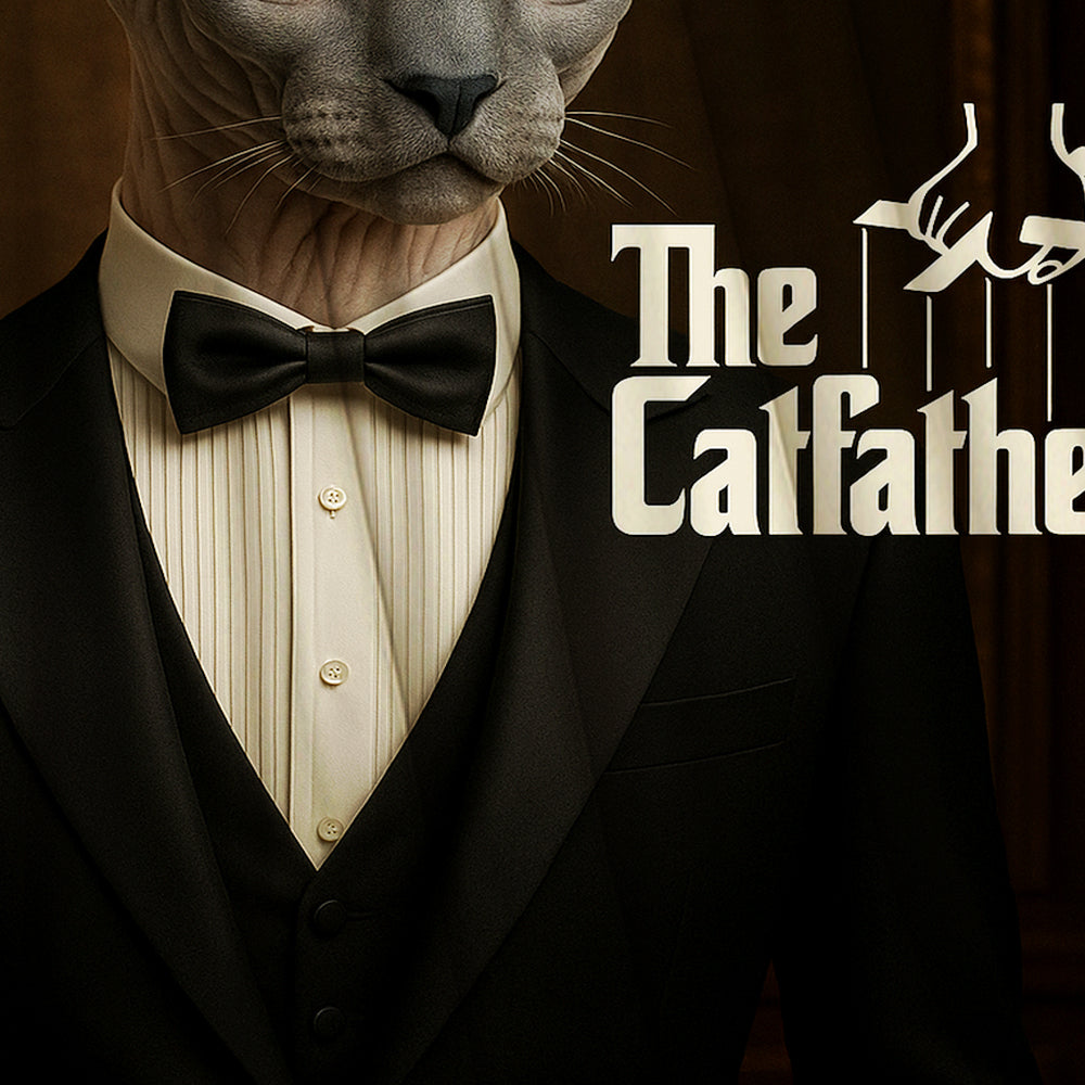 Custom Photo Cat Father Blanket _ Gift For Cat Lovers