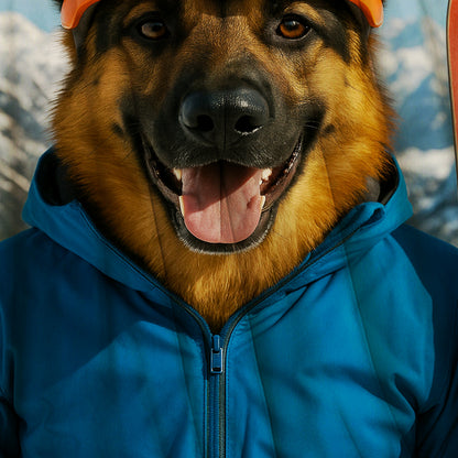 Custom Photo Snowboarder Dog BlanketGift For Dog Lovers